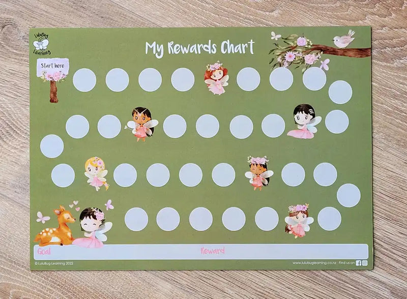 Lulubug Learning Magnetic - Rewards Chart - Fairies *CLEARANCE*