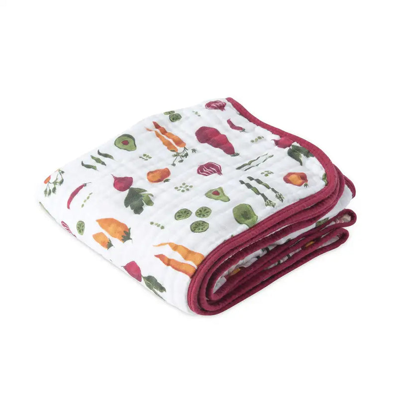 Little Unicorn Muslin Quilt - Farmers Market - Babyonline