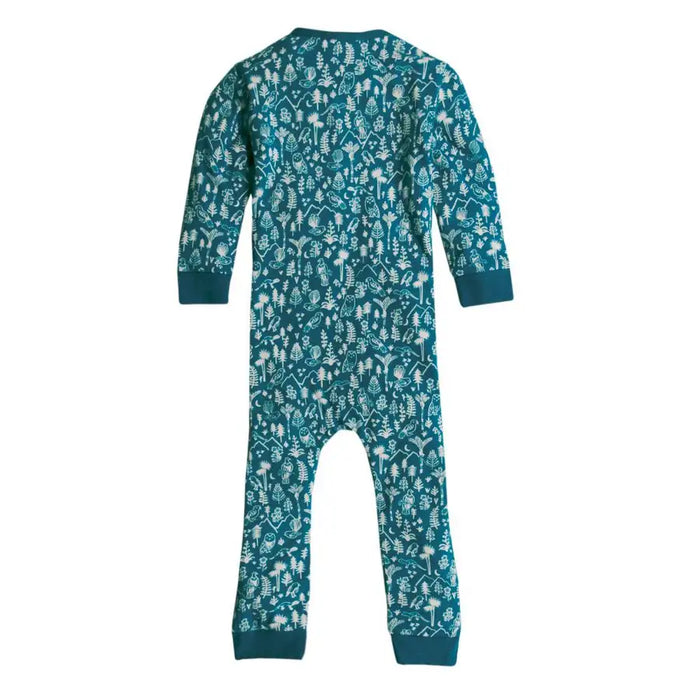 Woolbabe Merino/Organic Cotton PJ Suit - LAKE WILDERNESS - Babyonline