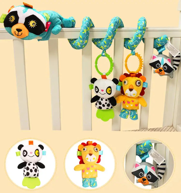 Crib Activity Spiral - RACCOON - Babyonline