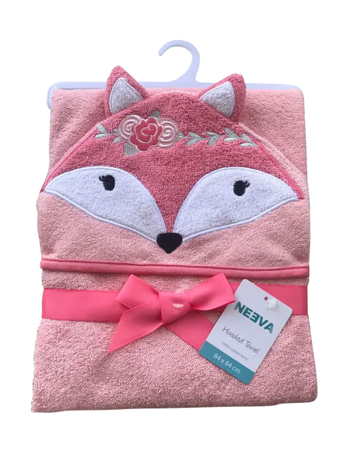 Neeva Hooded Towel PINK FOX - Babyonline