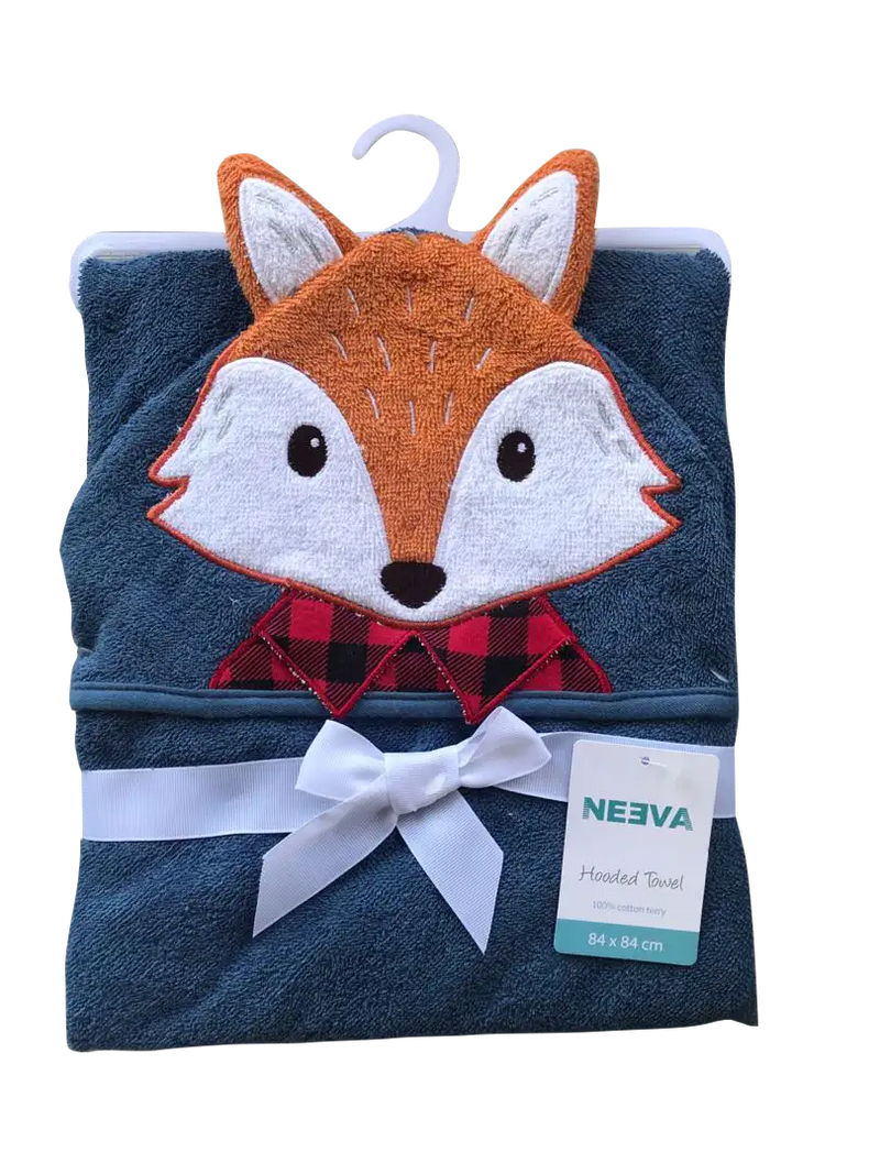 Neeva Hooded Towel BLUE FOX - Babyonline