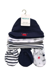 Neeva 8 Piece Hat & Mitten Set CRAB - Babyonline