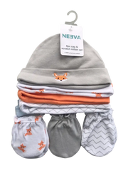 Neeva 8 Piece Hat & Mitten Set FOX - Babyonline