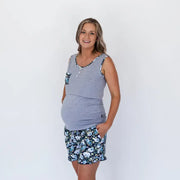 Milkbar Breastfeeding Pyjamas | Blue Rose - Babyonline