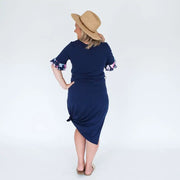 Milkbar Breastfeeding Zaria Dress | Navy Floral - Babyonline