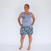 Milkbar Breastfeeding Pyjamas | Blue Rose - Babyonline
