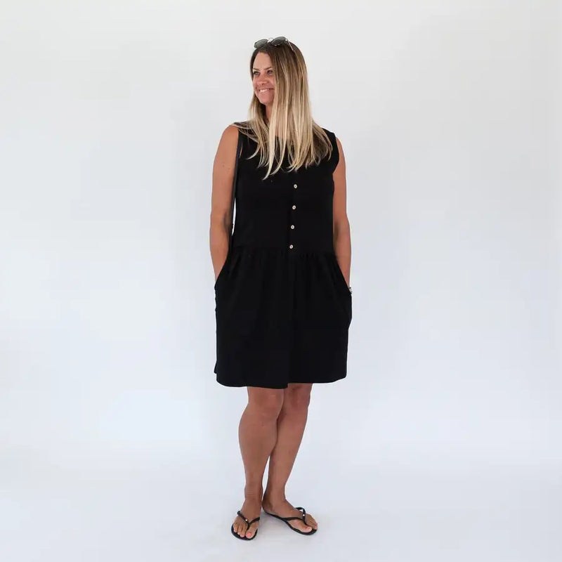 Milkbar Breastfeeding Billie Dress | Black - Babyonline