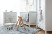 Kapai MERCURY Wooden Baby Cot Drop Side with Drawer - Babyonline