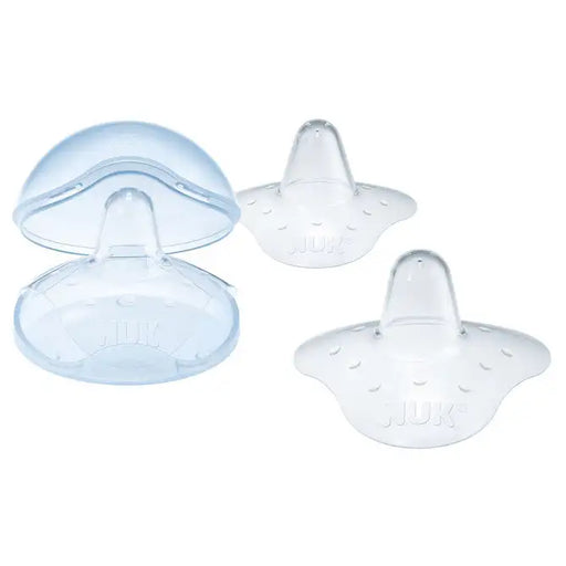 NUK Silicone Nipple Shields Medium Twin Pack