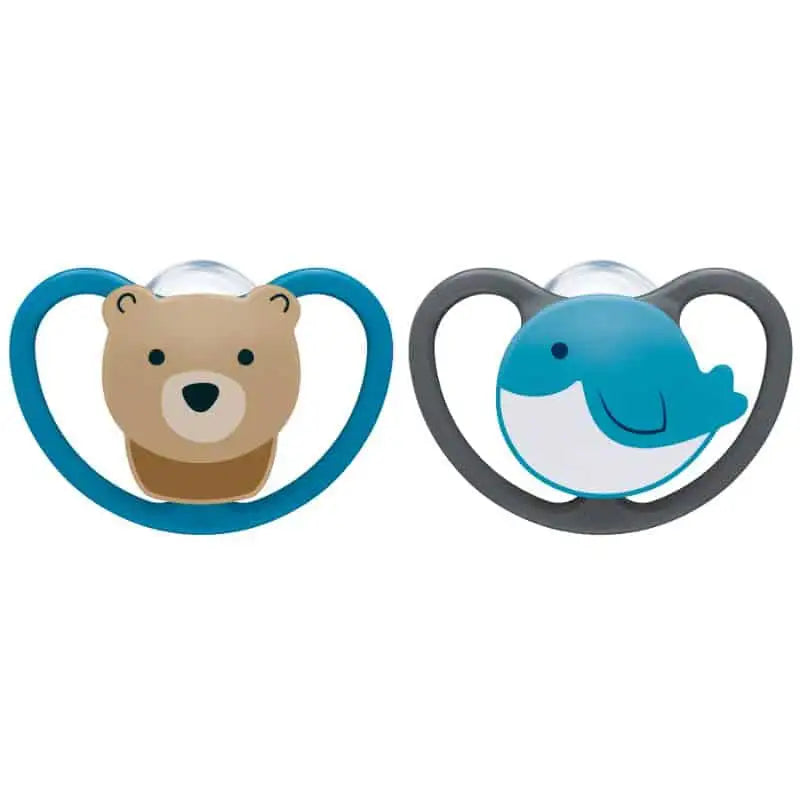 Nuk *SILICONE* Space Pacifiers Pack of 2