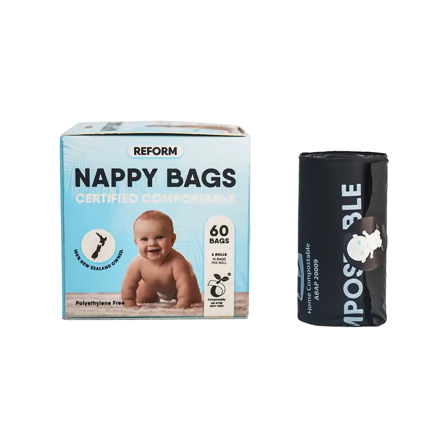 Reform Certified Compostable Nappy Bags 60 Bags
