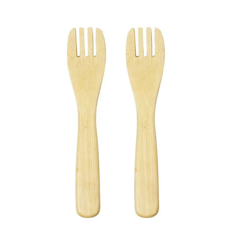 Haakaa - Natural Bamboo Kids Fork (Pack of 2) - Babyonline