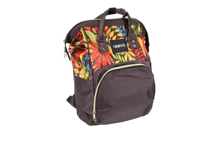 Neeva Nappy Bag Backpack FLORAL Brown - Babyonline