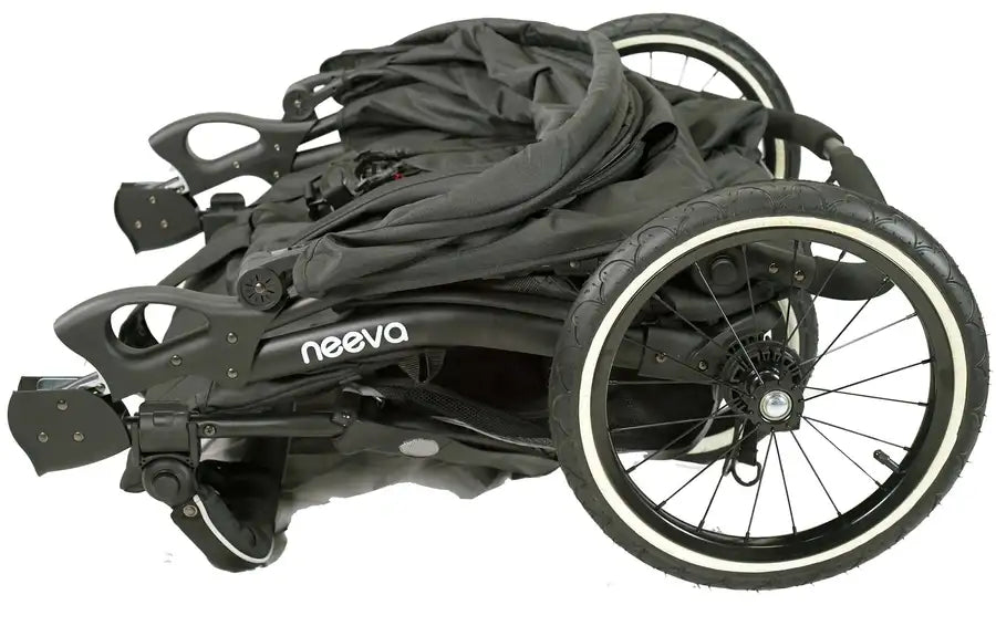Neeva 3-Wheel TWIN Jogger - Black - Babyonline