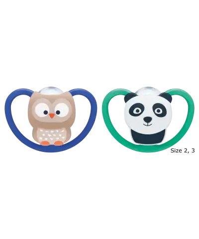 Nuk *SILICONE* Space Pacifiers Pack of 2