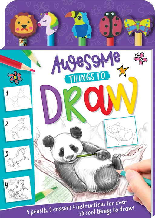 Awesome Things to Draw 5 Pencil Set - Babyonline