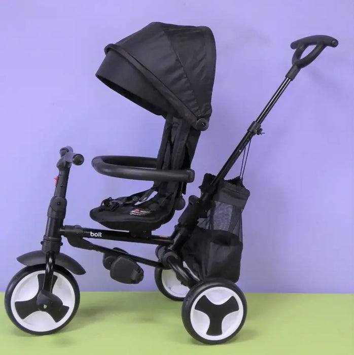 BOLT Foldable Push Tricycle Black — Babyonline