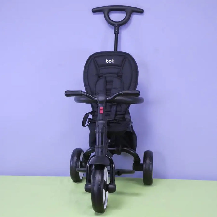 BOLT Foldable Push Tricycle - Black