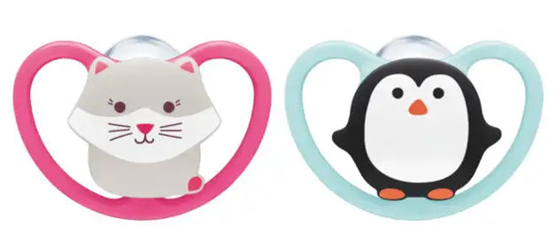 Nuk *SILICONE* Space Pacifiers Pack of 2