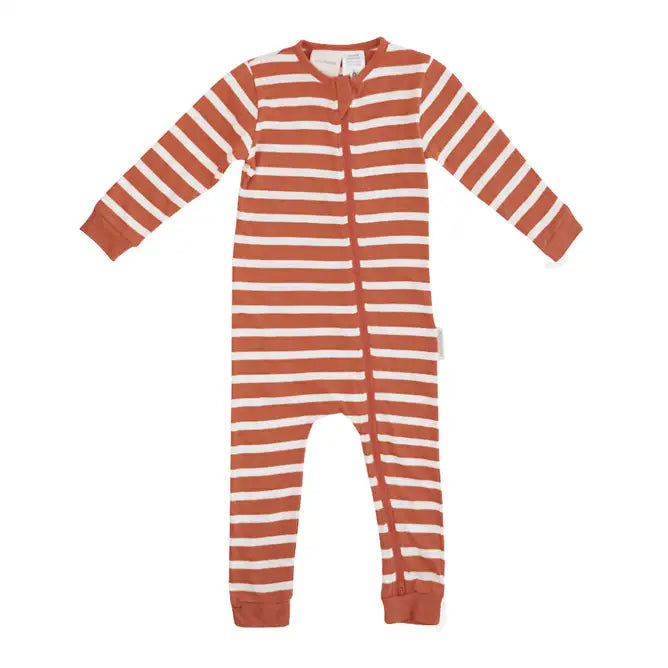 Woolbabe Merino/Organic Cotton PJ Suit - LAVA - Babyonline