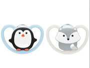 Nuk *SILICONE* Space Pacifiers Pack of 2 - Babyonline