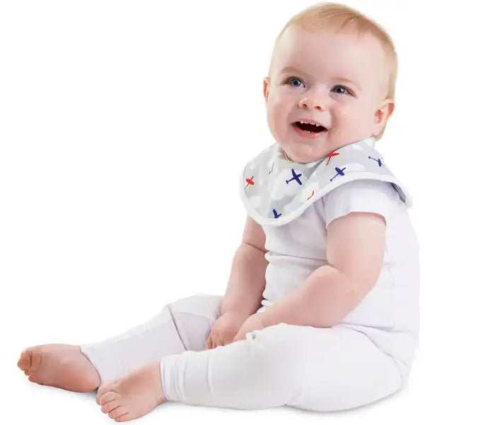 Mum2Mum Bamboo Collar Bib PLANES - Babyonline