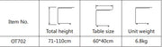 Adjustable Over Bed Table (OT702) - Babyonline