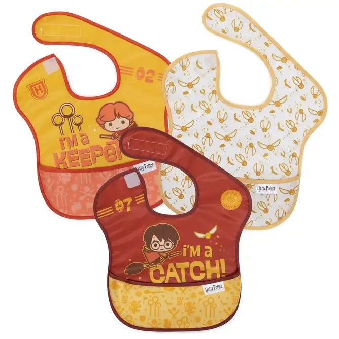 Bumkins Waterproof SuperBib 3 pack - Harry Potter Quidditch - Babyonline