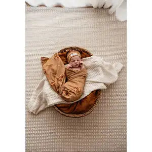 Snuggle Hunny Kids Baby Jersey  ( STRETCH COTTON) Wrap & Beanie Set - ROAR - Babyonline
