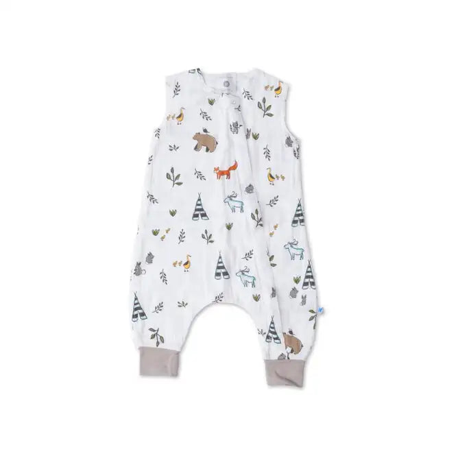 Little Unicorn Cotton Muslin Sleep Romper - Forest Friends - Babyonline