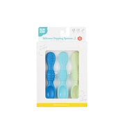 Bumkins Silicone Dipping Spoons - 3 Pack GUMDROP BLUE - Babyonline