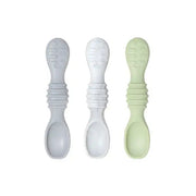 Bumkins Silicone Dipping Spoons - 3 Pack TAFFY GREY - Babyonline