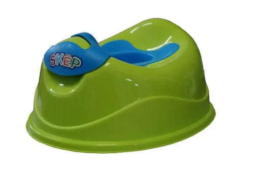 SKEP Deluxe Training Potty - Green with Blue Potty - Babyonline
