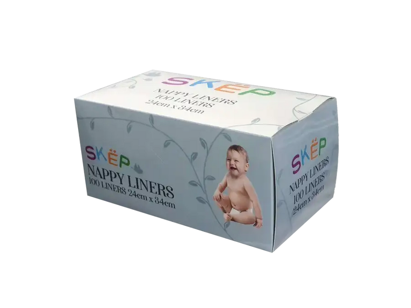 SKEP Nappy Liners - BOX of 100 Sheets - Babyonline
