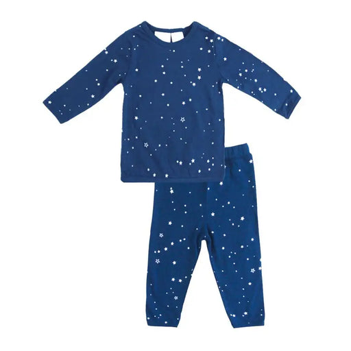 Woolbabe Merino/Organic Long Sleeve Cotton Pyjamas - TEKAPO STARS - Babyonline