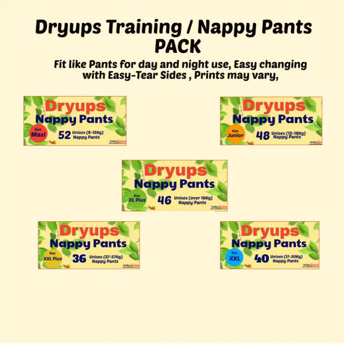 Dryups Training / Nappy Pants - Pack