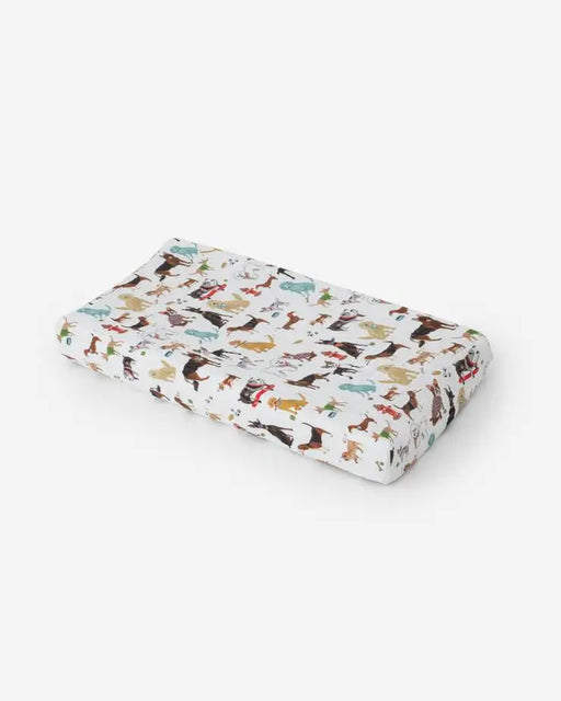 Little Unicorn Muslin Changing Pad Cover - Woof - Babyonline