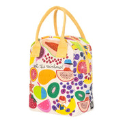 Fluf Zipper Lunch Bag - EAT THE RAINBOW - Babyonline