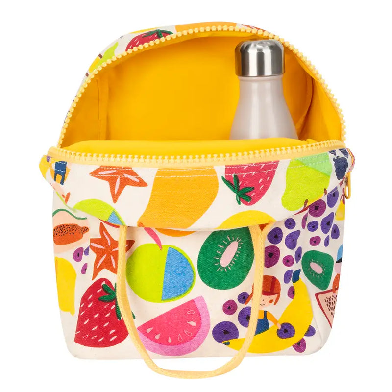 Fluf Zipper Lunch Bag - EAT THE RAINBOW - Babyonline