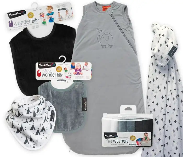 Mum2Mum Bamboo Gift Pack MARBLE - Babyonline