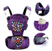 Luxury Multi-Functional Baby Hip Seat Carrier -  Purple with circles - Babyonline