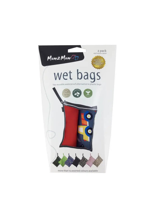Mum2Mum Wet Bags Twin Pack - CONSTRUCTION / RED - Babyonline
