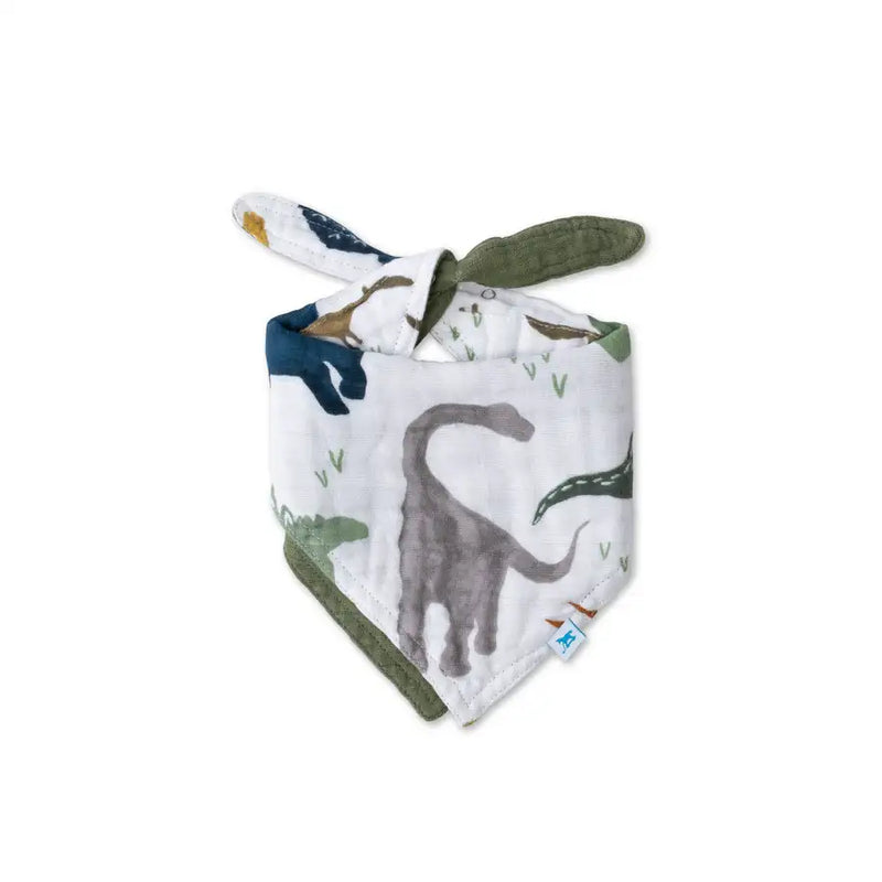 Little Unicorn Reversible Muslin Bandana Bib DINO FRIENDS - Babyonline