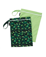 Mum2Mum Wet Bags Twin Pack - DINO / LIME - Babyonline