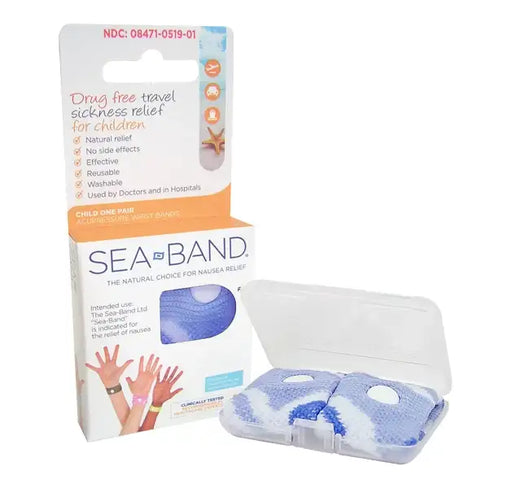 Sea-Band Nausea Relief CHILD Wrist Band - BLUE CAMO - Babyonline
