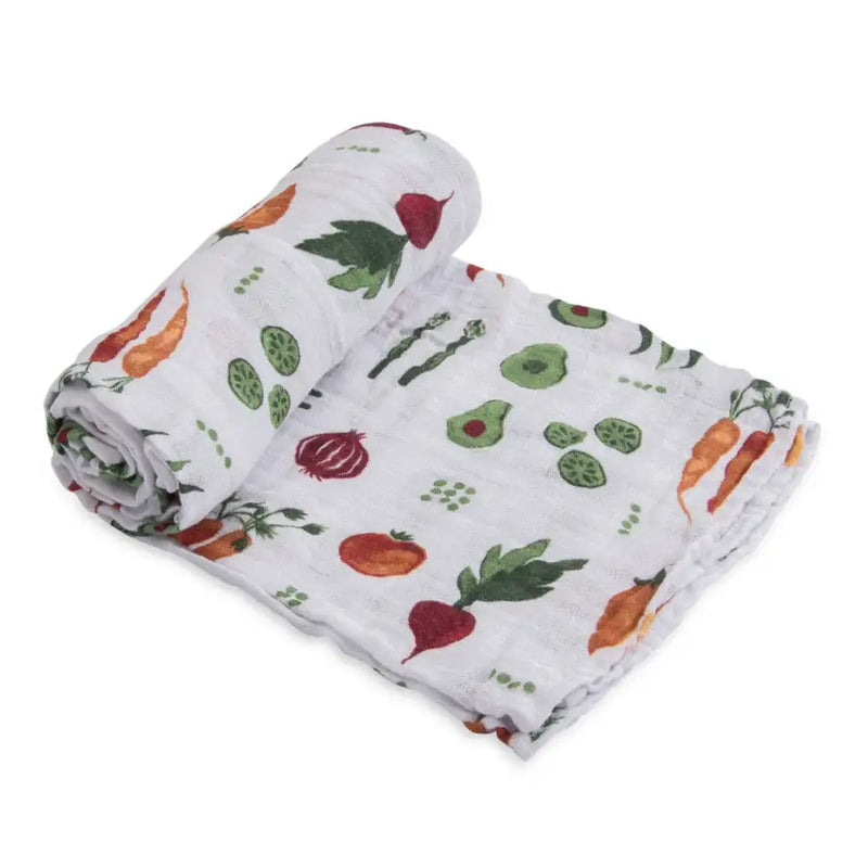 Little Unicorn Single Muslin Swaddle - Farmers Market - Babyonline