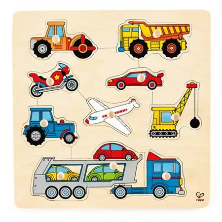 Hape Vehicles Knob Puzzle - Babyonline