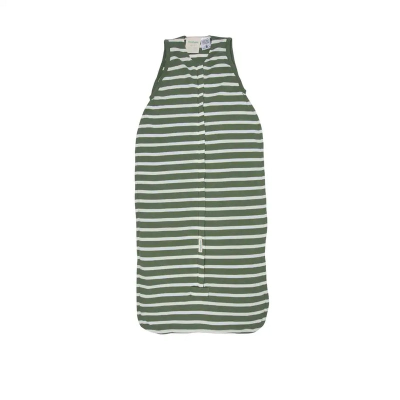 Woolbabe 3-Seasons Front Zip Sleeping Bag - FERN STRIPE - Babyonline