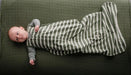 Woolbabe 3-Seasons Front Zip Sleeping Bag - FERN STRIPE - Babyonline